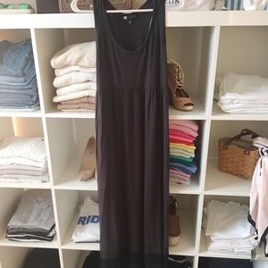 Black and Grey Maxi Dress